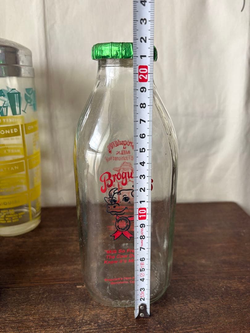 アメリカン雑貨 ビンテージBroqiere's Milk Bottle 牛乳瓶