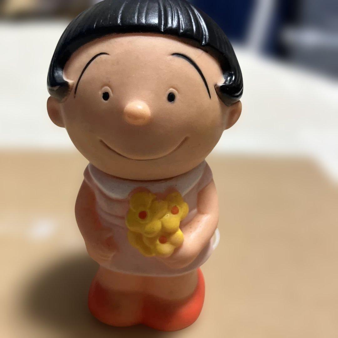 (希少) 昭和レトロ　サザエさん　タカラ　ワカメちゃん　貯金箱　ソフビ