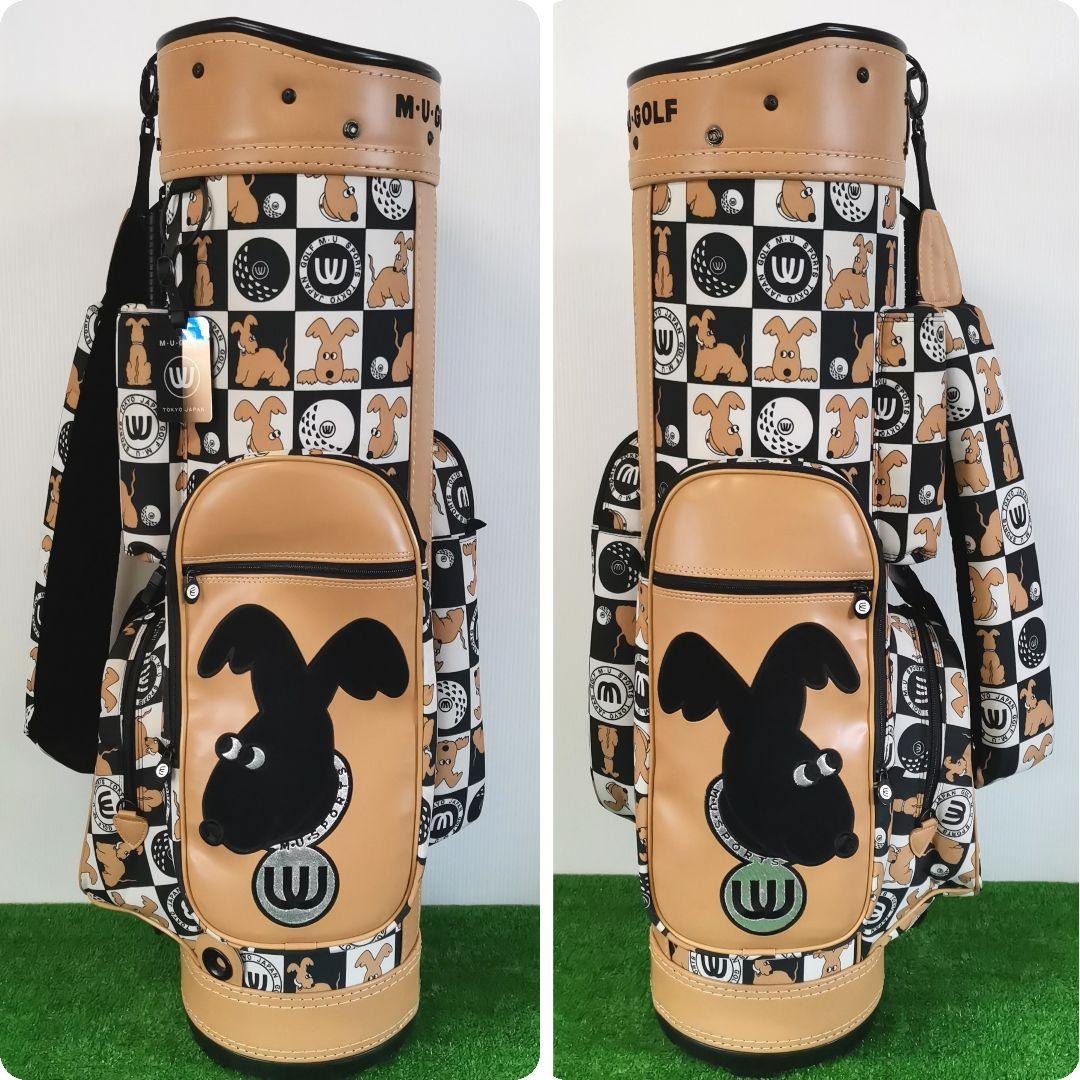 MU SPORTSミエコウエサコ キャディバッグ レディース ワンちゃんデザイン