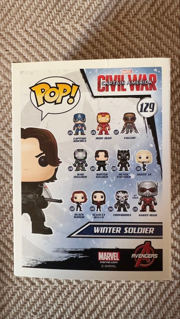アメコミ FUNKO POP! WINTER SOLDIER CIVIL WAR 129