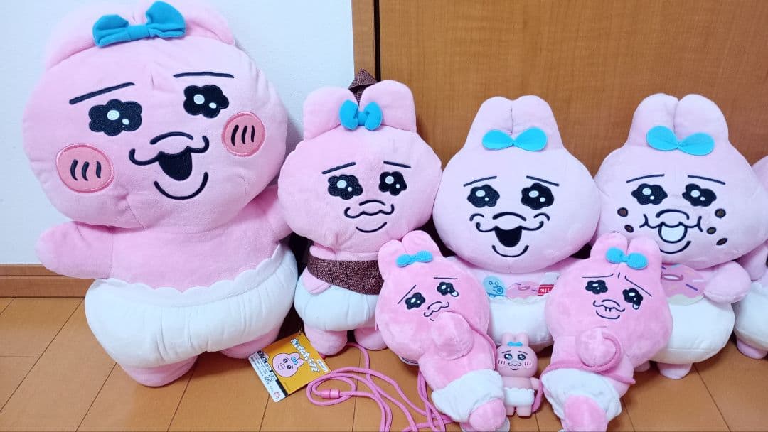 おぱんちゅうさぎ♥超超BIGぬいぐるみ♥ポシェット♥ソフビフィギュア等１１点♥