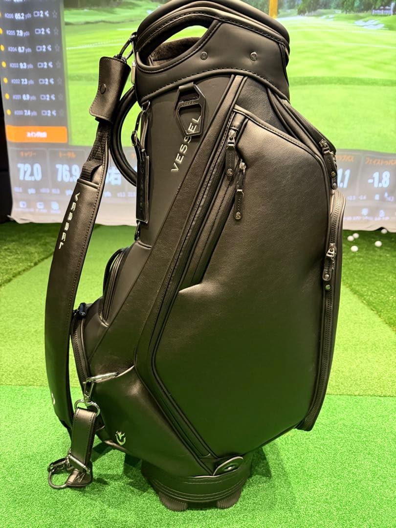 Vessel ブラック キャディバッグ プライムミニ
