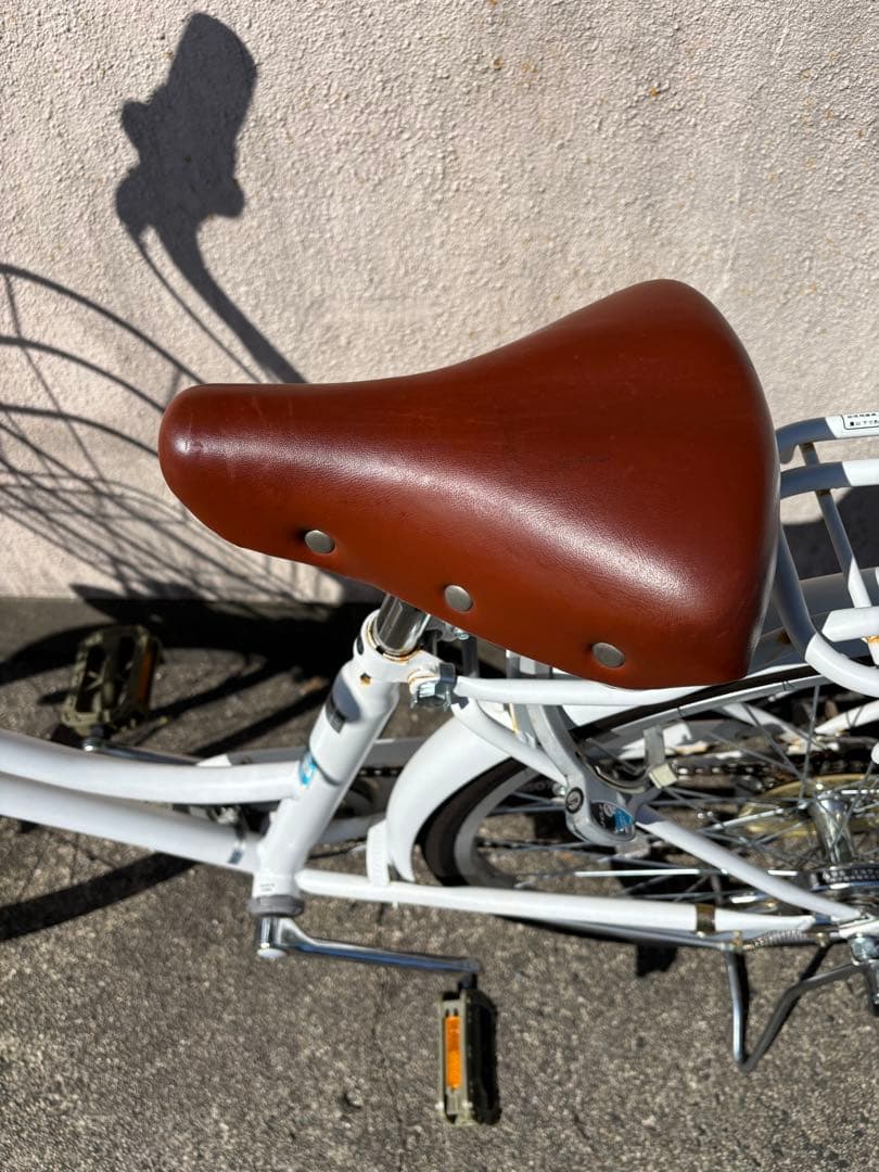 自転車　シティサイクル　白　26インチ　子ども　【福岡市直接受け取り希望】