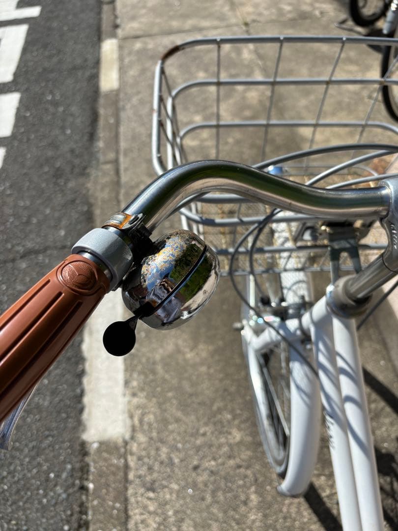 自転車　シティサイクル　白　26インチ　子ども　【福岡市直接受け取り希望】