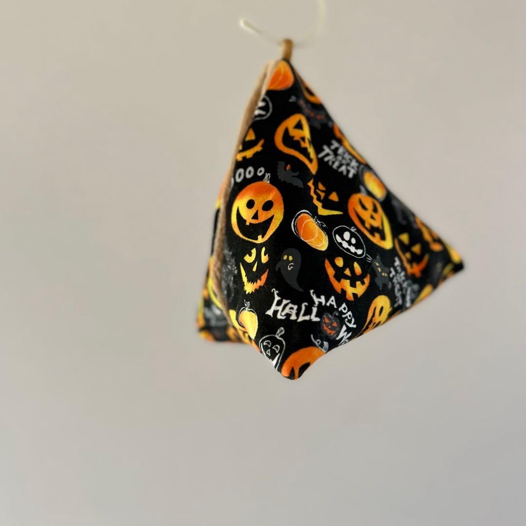 フクモモテトラポーチ　ハロウィン黒ベース