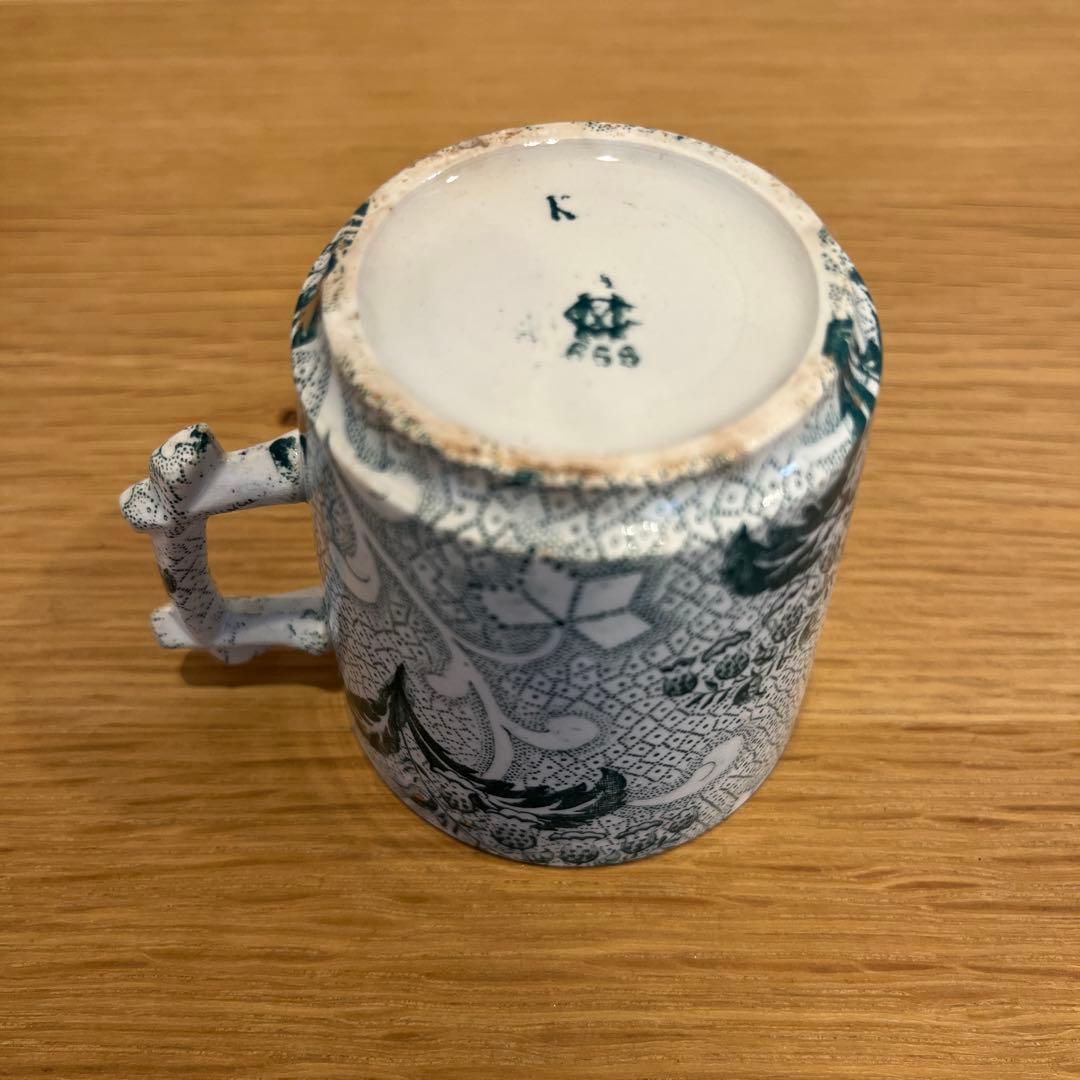 フランスアンティーク クレイユモントロー　すずらん　カップ＆ソーサー