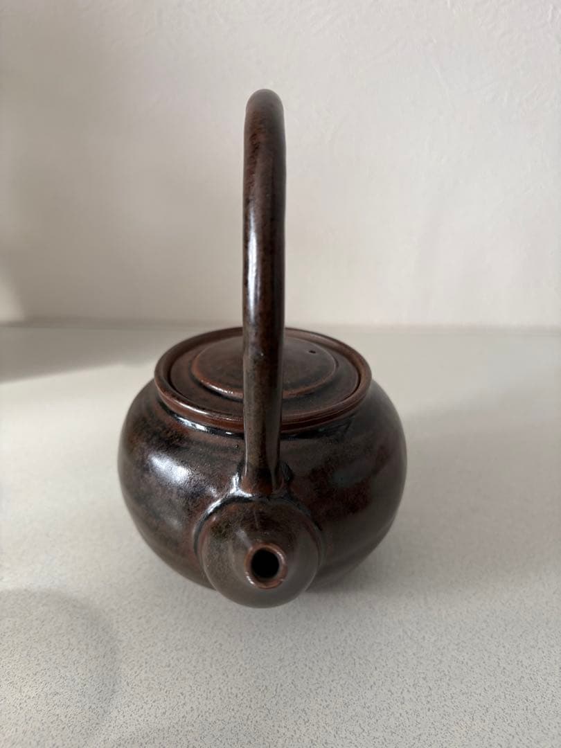 ボウフラ ぼうふら 土瓶 急須 湯沸 水注 上持手 在銘 茶道具 煎茶道具