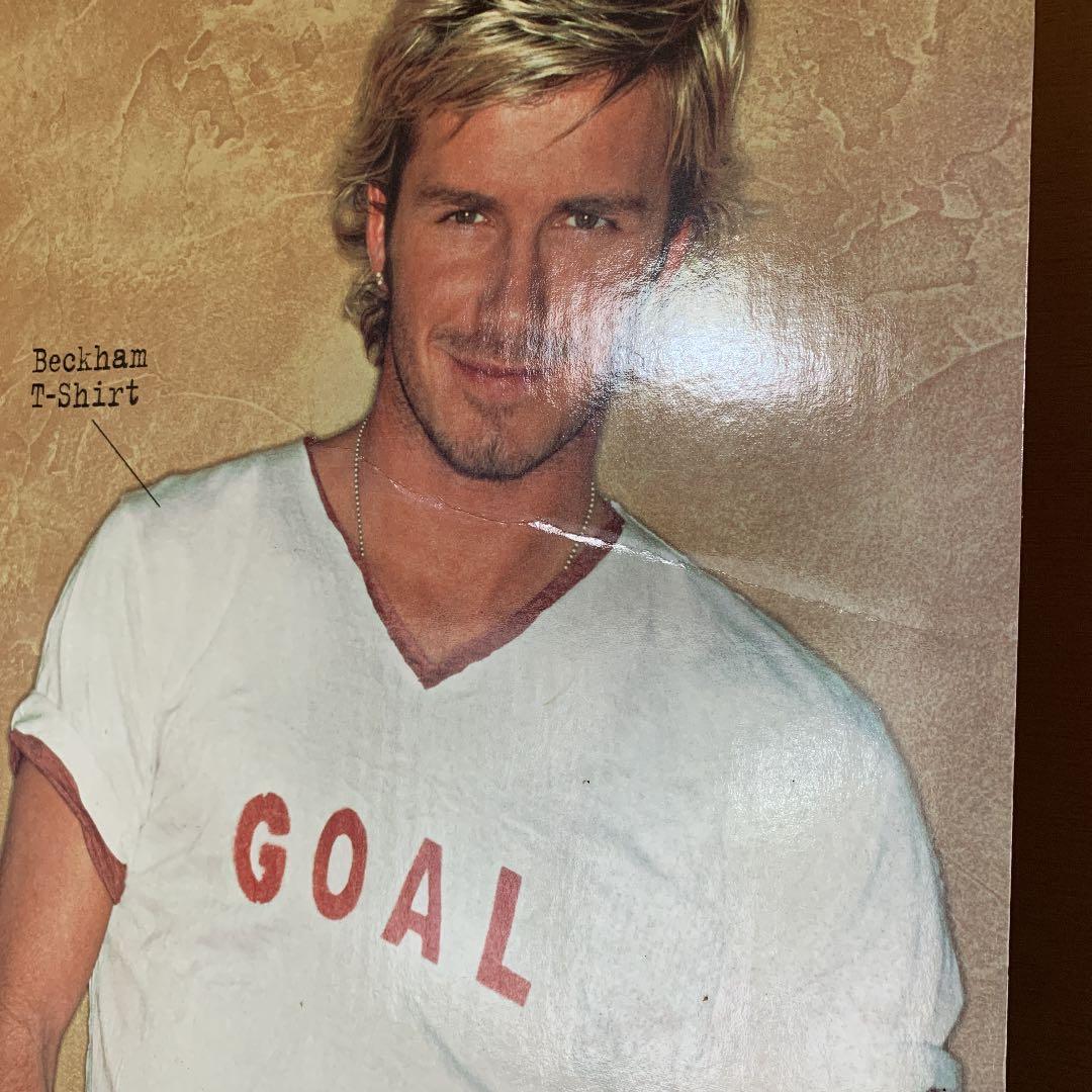 サッカー選手　ベッカム　　等身大パネル？？