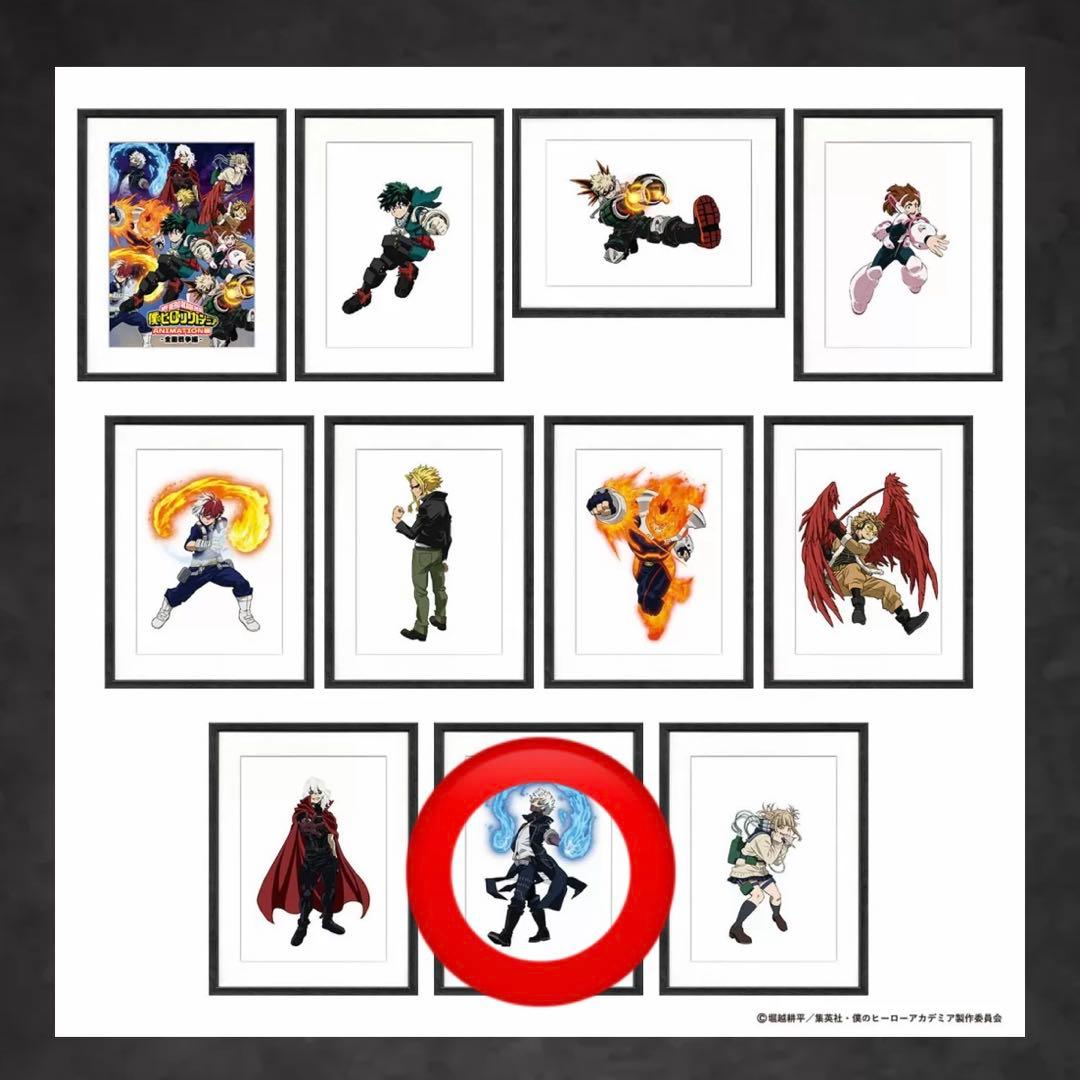 僕のヒーローアカデミア　ANIMATION展　額縁入りミストグラフ　荼毘