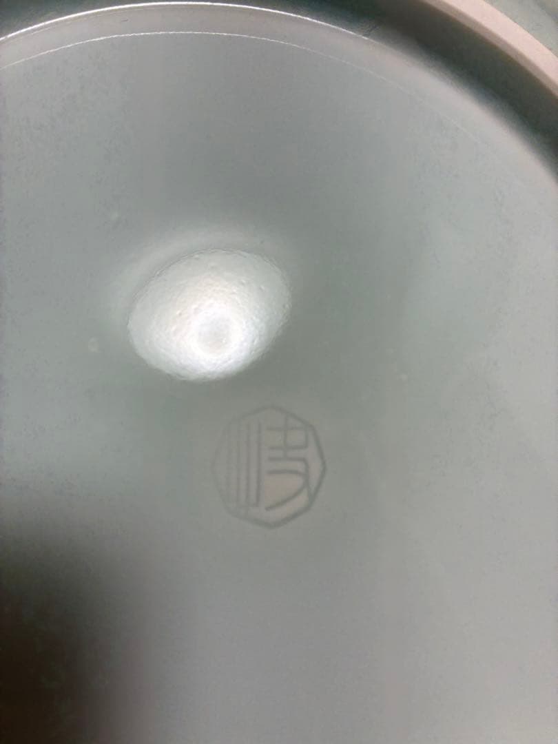 有田焼 青白磁「春」八角（八稜）皿／共箱付き