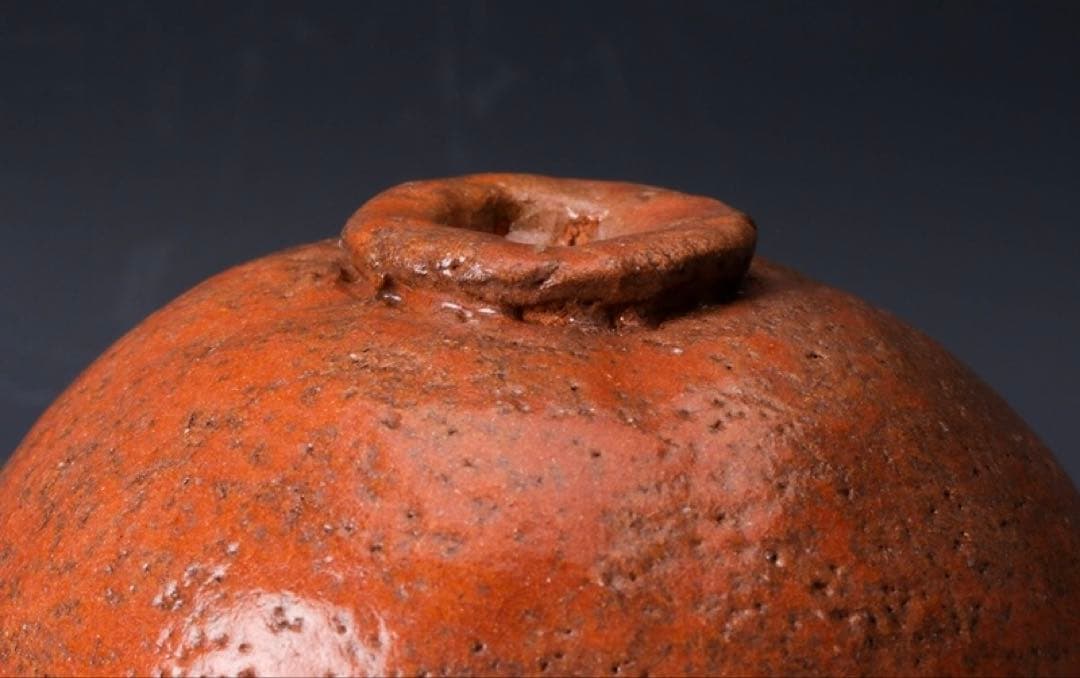 杉本貞光 寺垣外 赤茶碗 共箱 二重箱 仕覆茶道具 赤楽 光悦