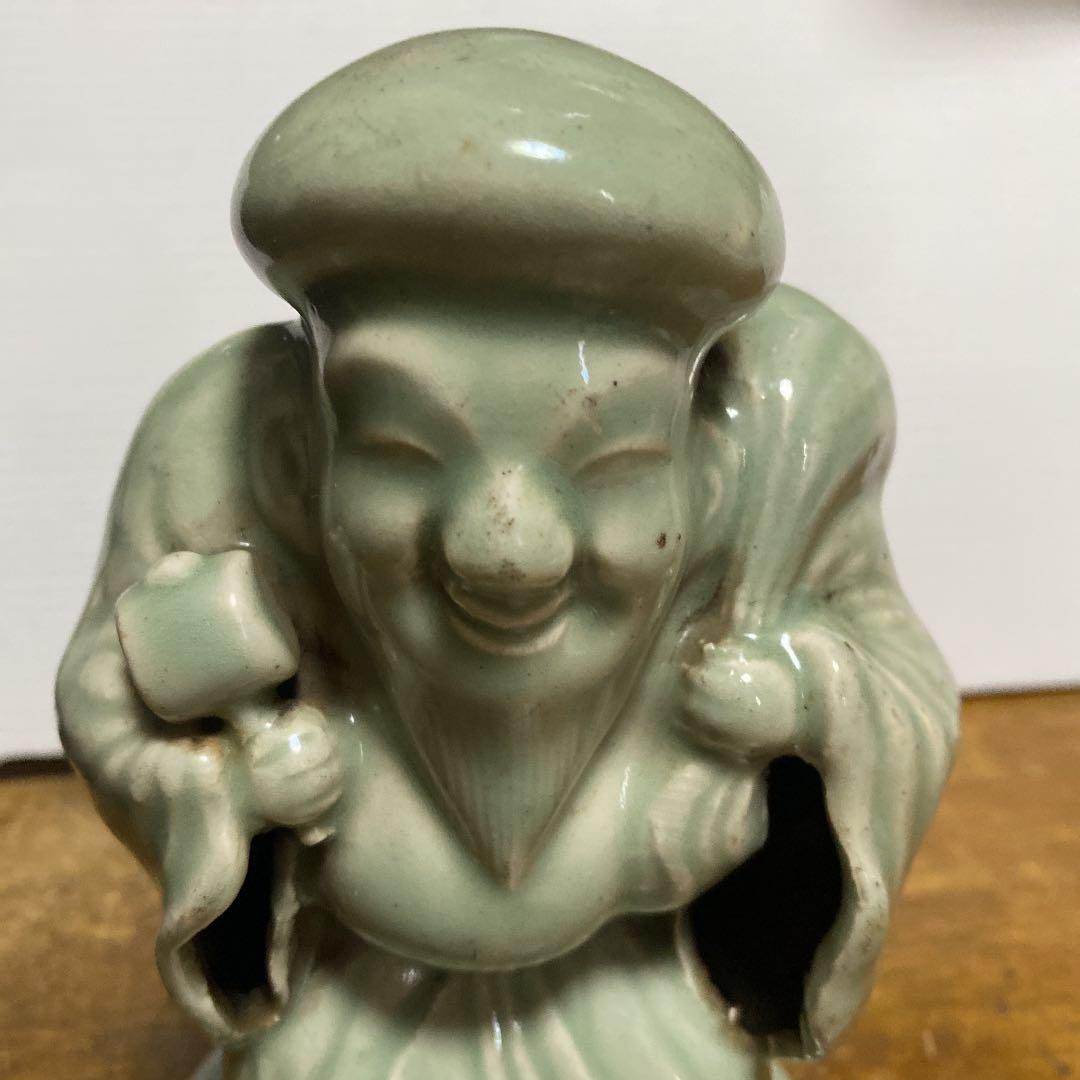 古伊万里青磁大黒天ふせ香炉