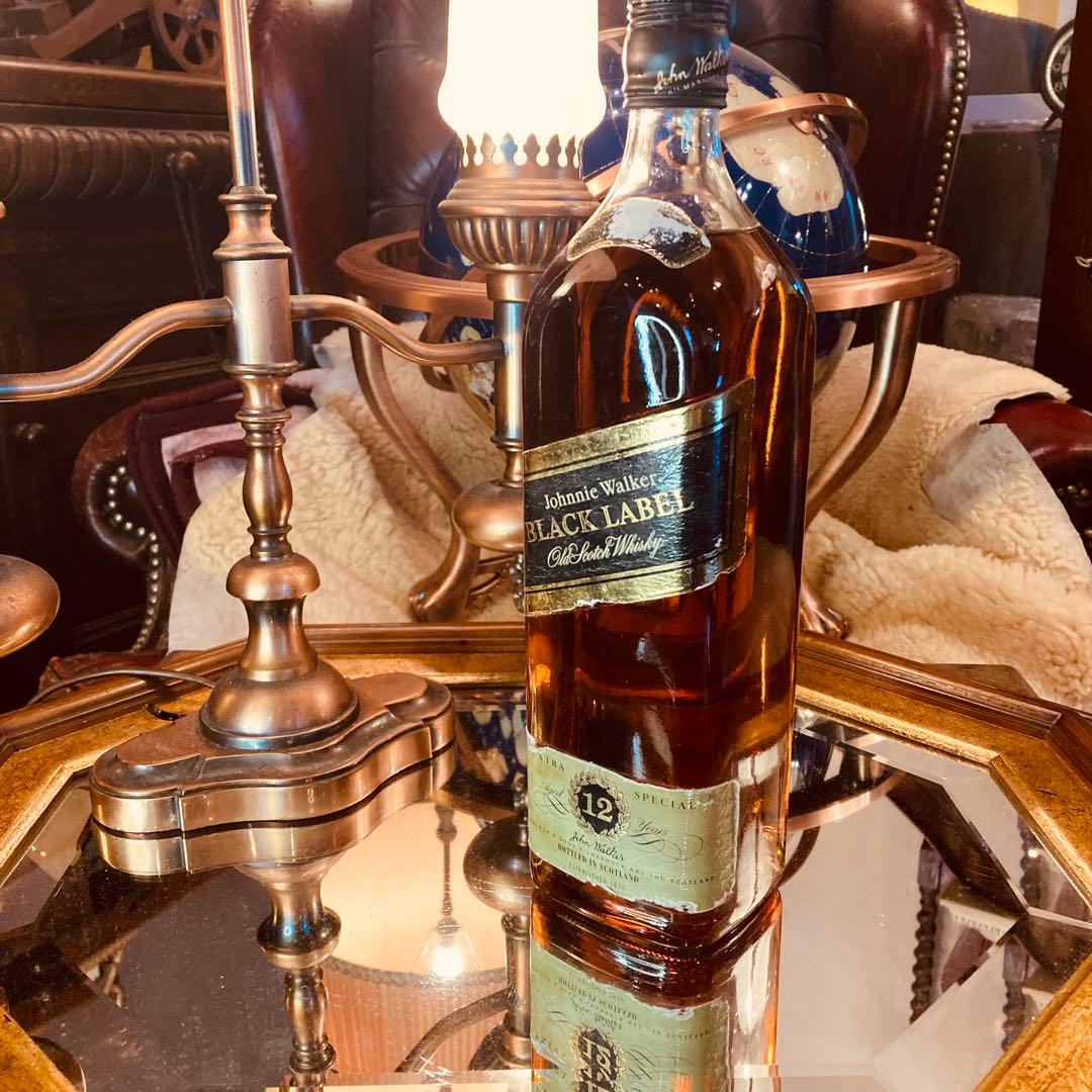 未開封古酒 '80 ジョニーウォーカー ブラックラベル 12年 1L 43％