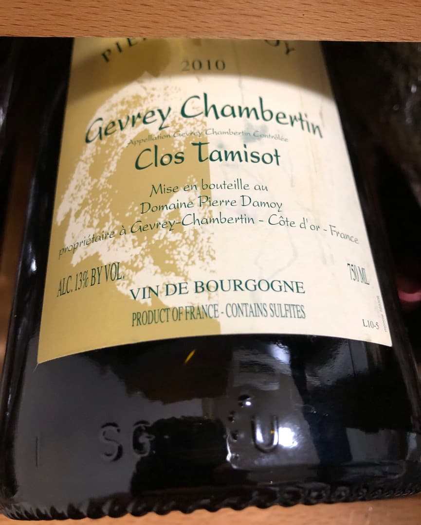 ピエール ダモワ　ジュヴレ・シャンベルタン・クロ・タミゾ　2010