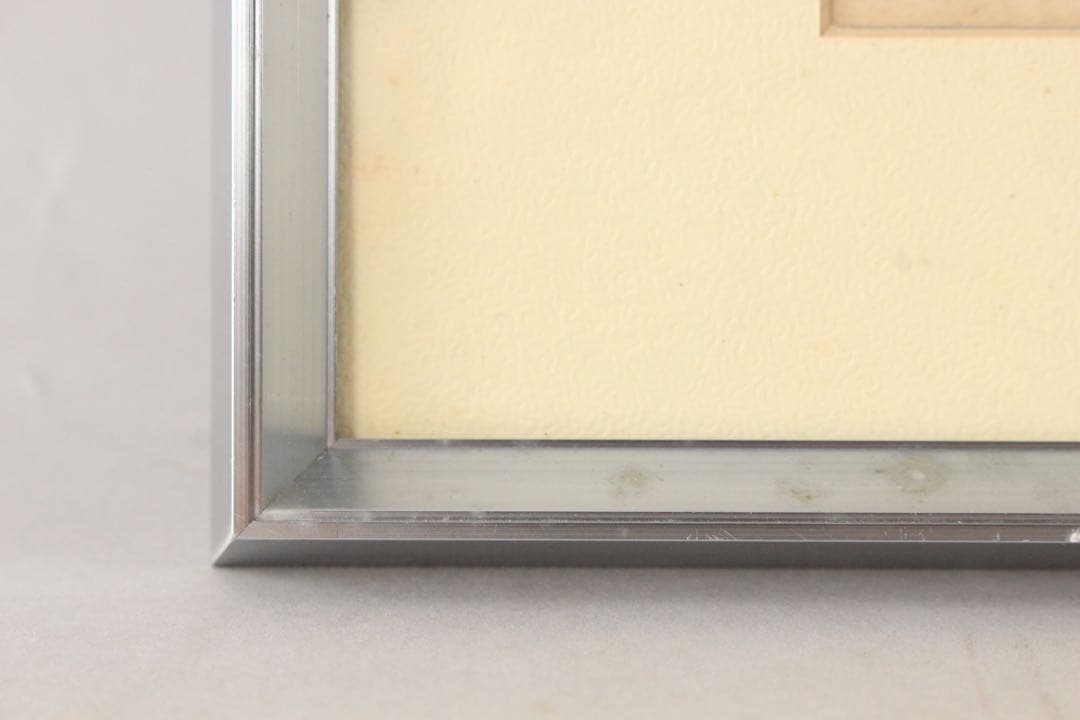 No5085 額装　ヘンリー杉本　遮光器土偶図　1970年　直筆サイン　送料無料