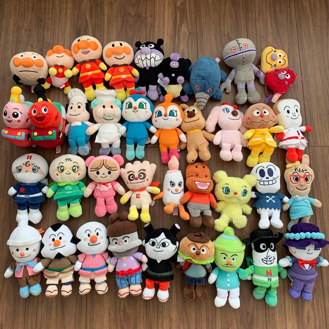 【まとめ売り】アンパンマン ぬいぐるみ　ぷりちぃビーンズ37体セット