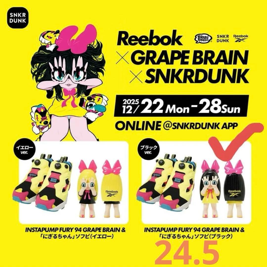 Reebok INSTAPUMP FURY 94 にぎるちゃん 24.5cm