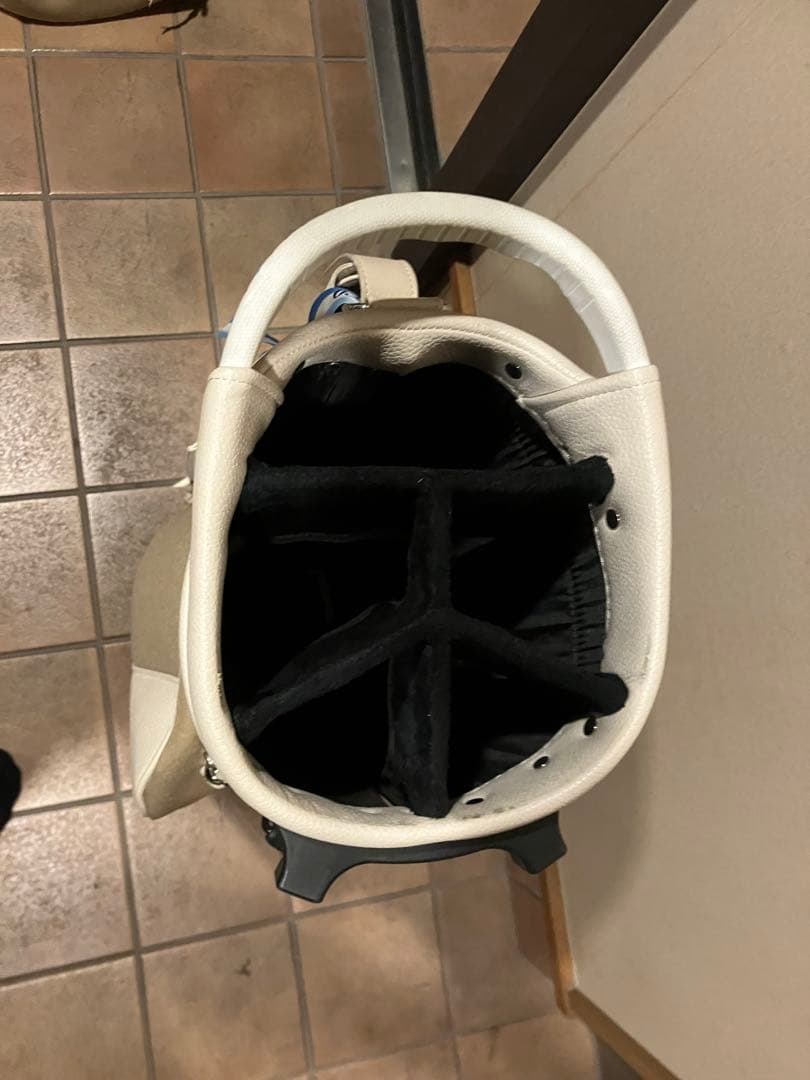 Orobianco ホワイト キャディバッグ【ほぼ新品】