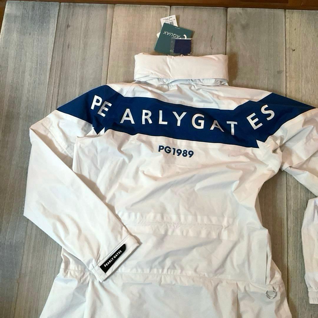 新品PEARLY GATES レインウェア ワンピースホワイト1