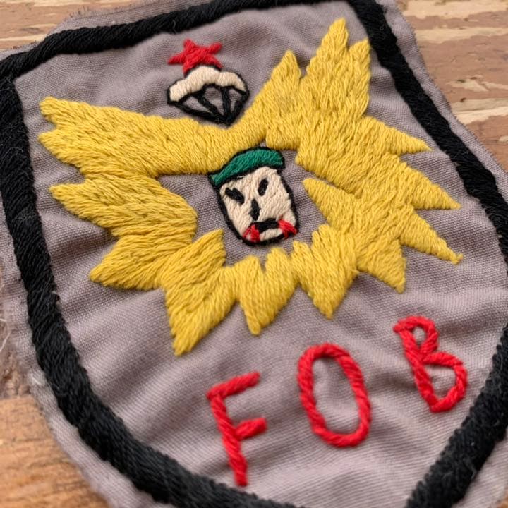 vintage 40s〜50s army skull ワッペン ベトナム戦争希少