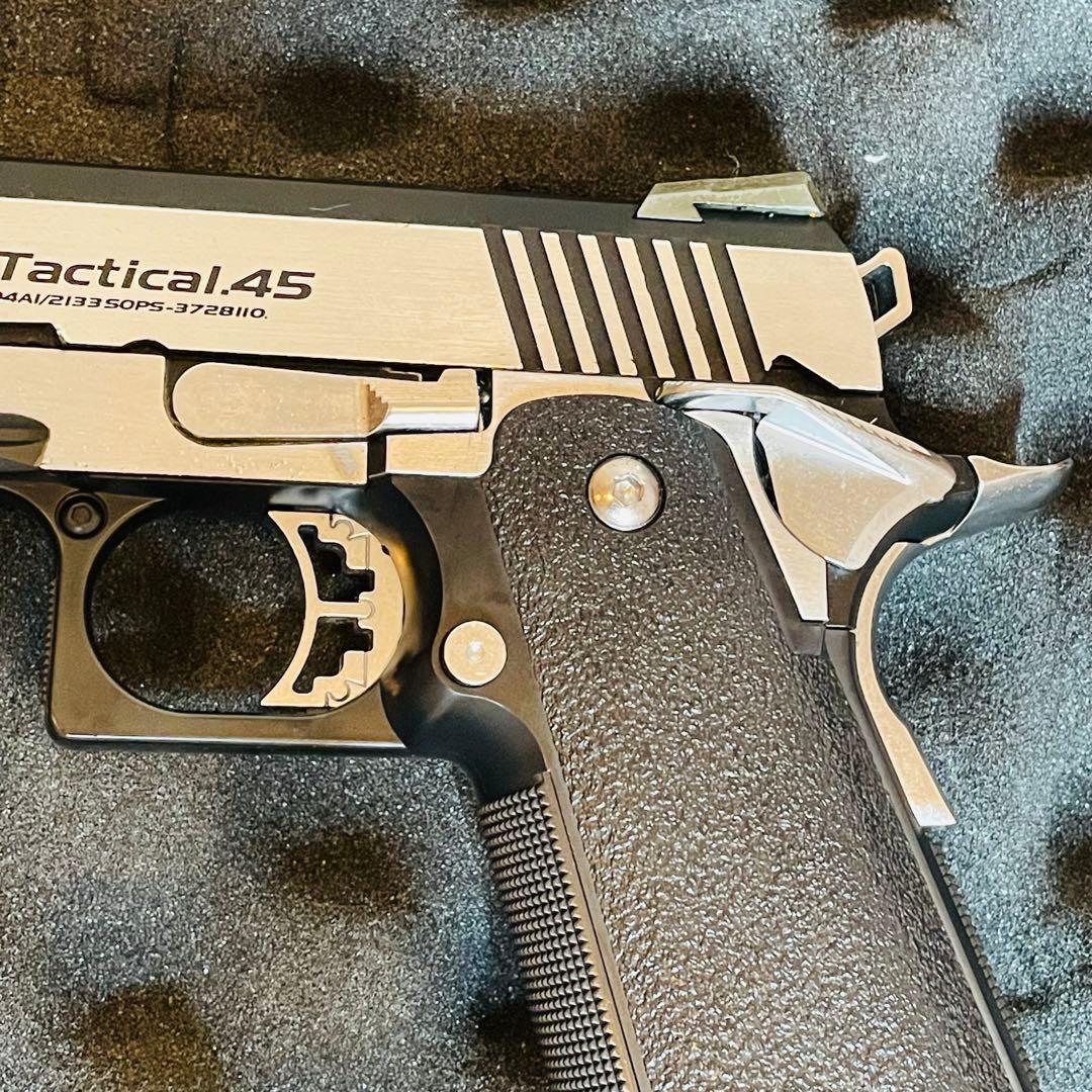 東京マルイ ガスブローバック ハイキャパカスタム デュアルステンレス　ガスガン