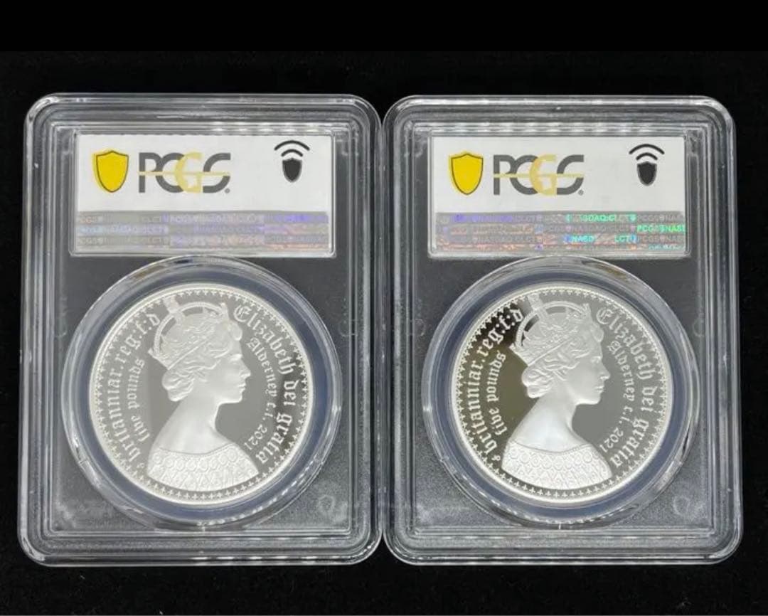 【最高鑑定】2021 オルダニー ゴチッククラウン 銀貨 ゴシック ゴチック