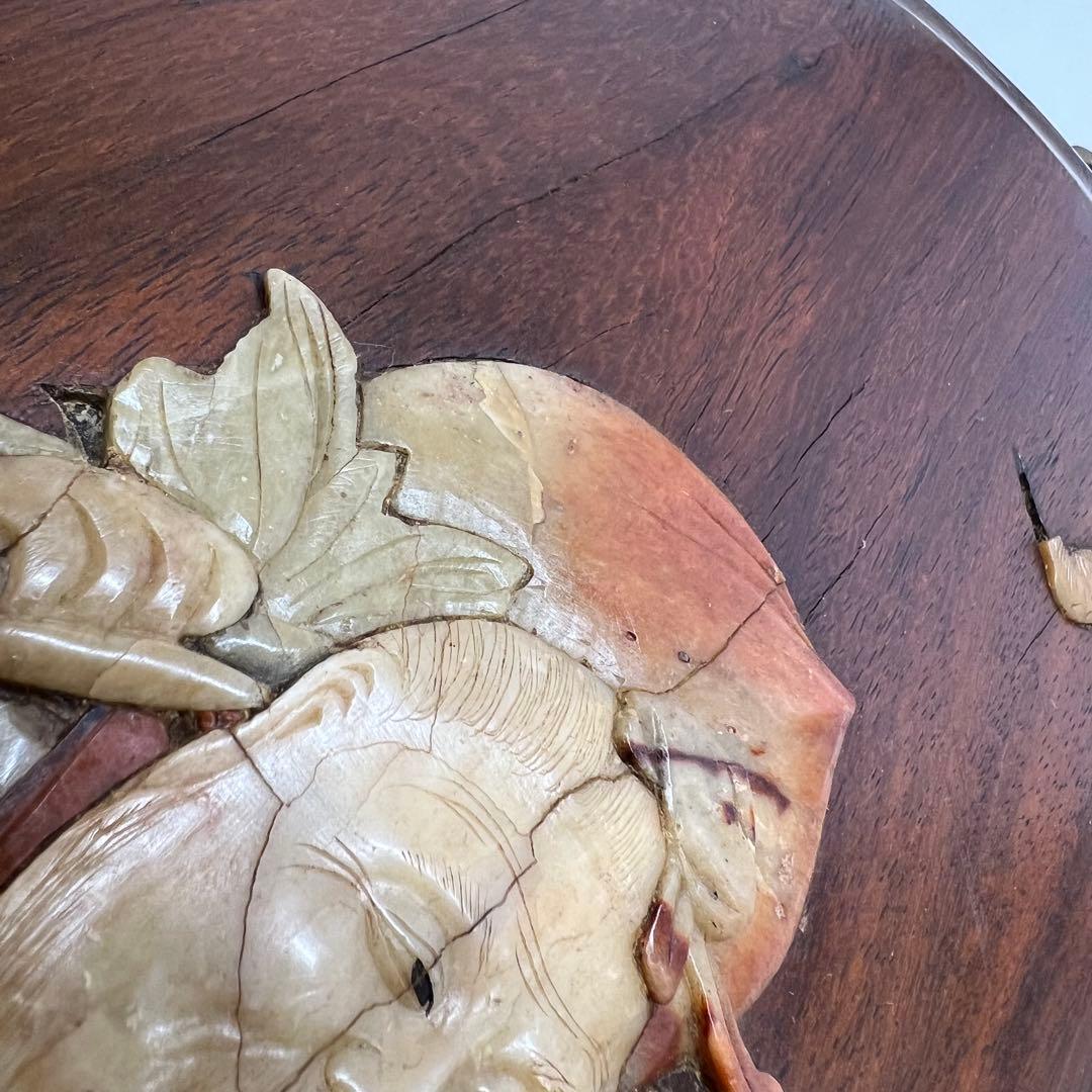 唐木　砡象嵌 壁掛　縦幅33.8cm 東K8-0115☆2F トヒチル