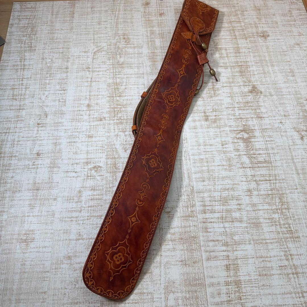 J.FLOWERS レザー　ビリヤード　キューケース レザー　中古