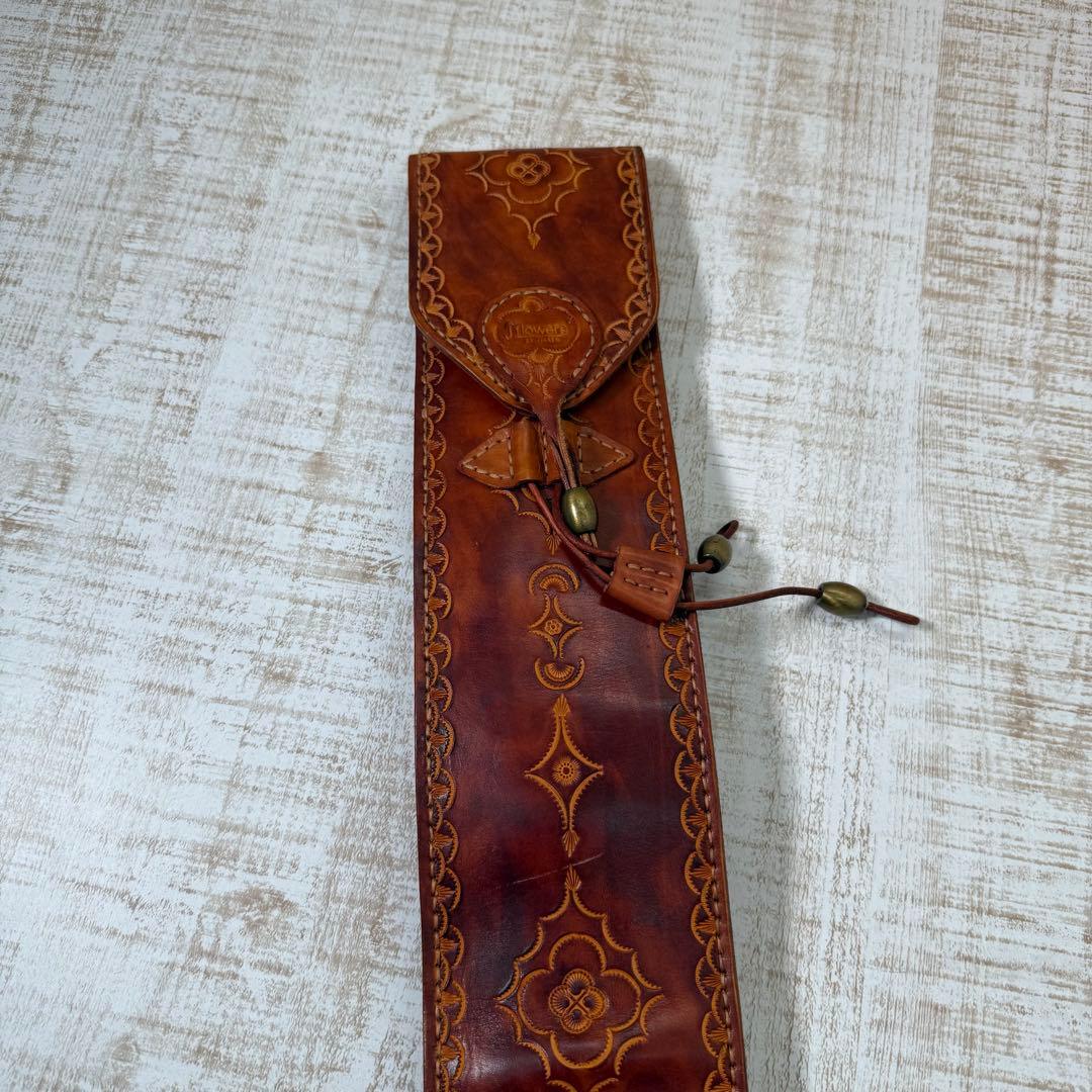 J.FLOWERS レザー　ビリヤード　キューケース レザー　中古