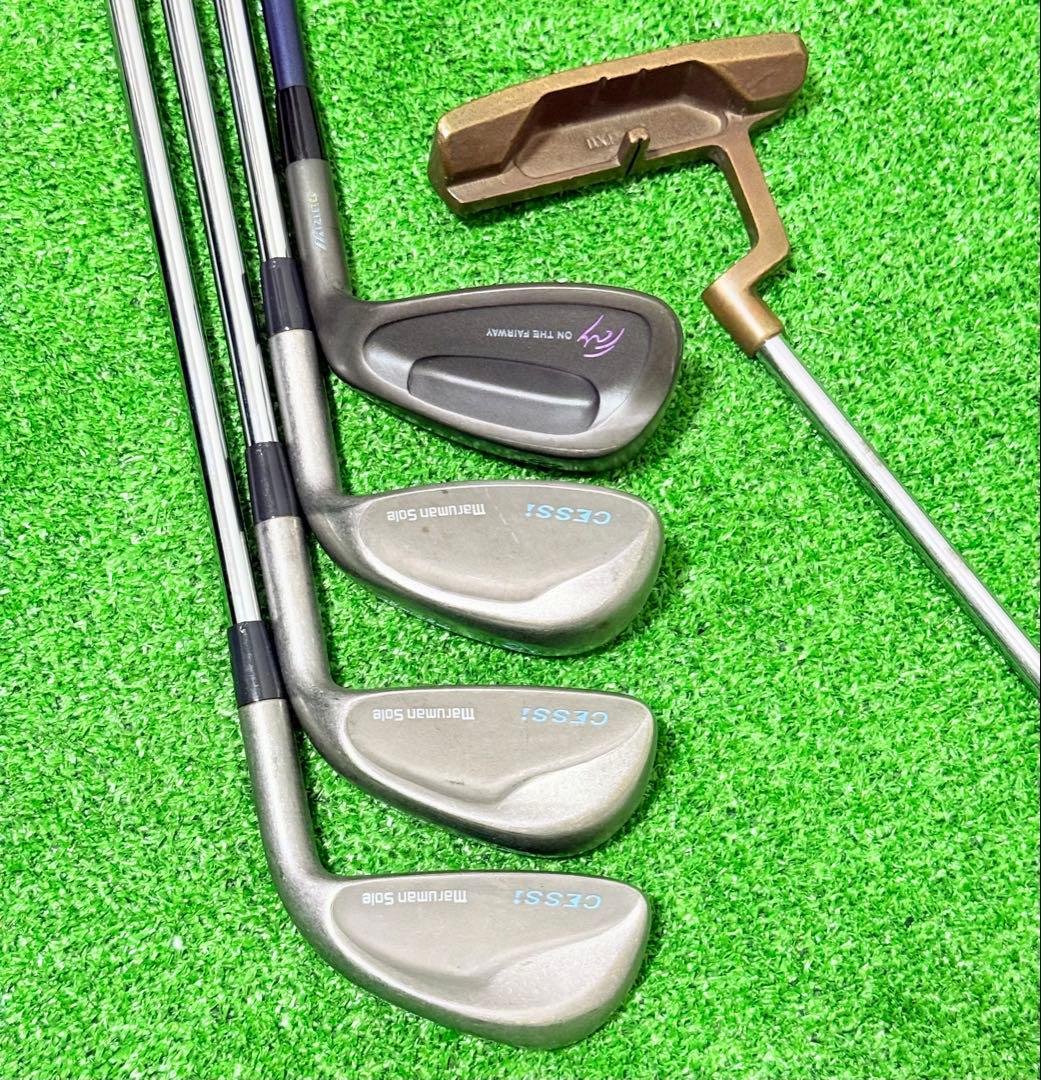 マルマン ミズノ 初心者 レディース ゴルフクラブセット ハーフセット 一式