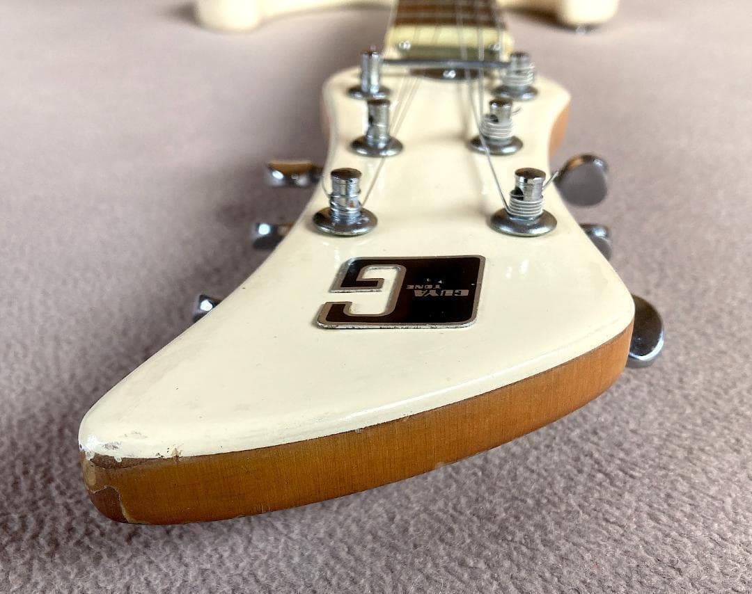 ギター GUYATONE LG150T MOSRITE STYLE WHITE 60s