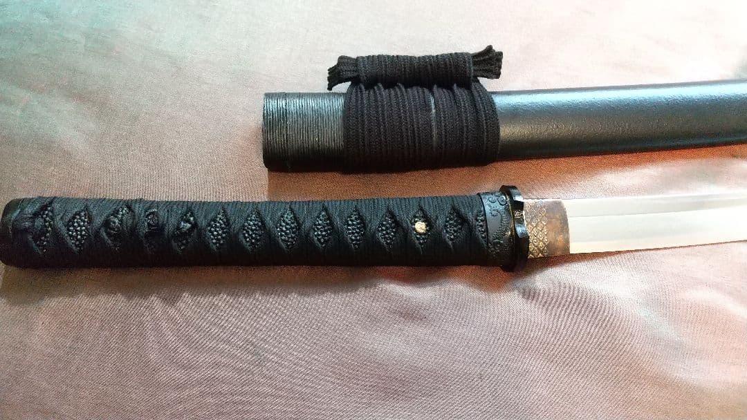 【直刃刃紋】模造刀 舞踊 模擬刀 拵え 喰出し鍔 刀剣 日本刀 刀