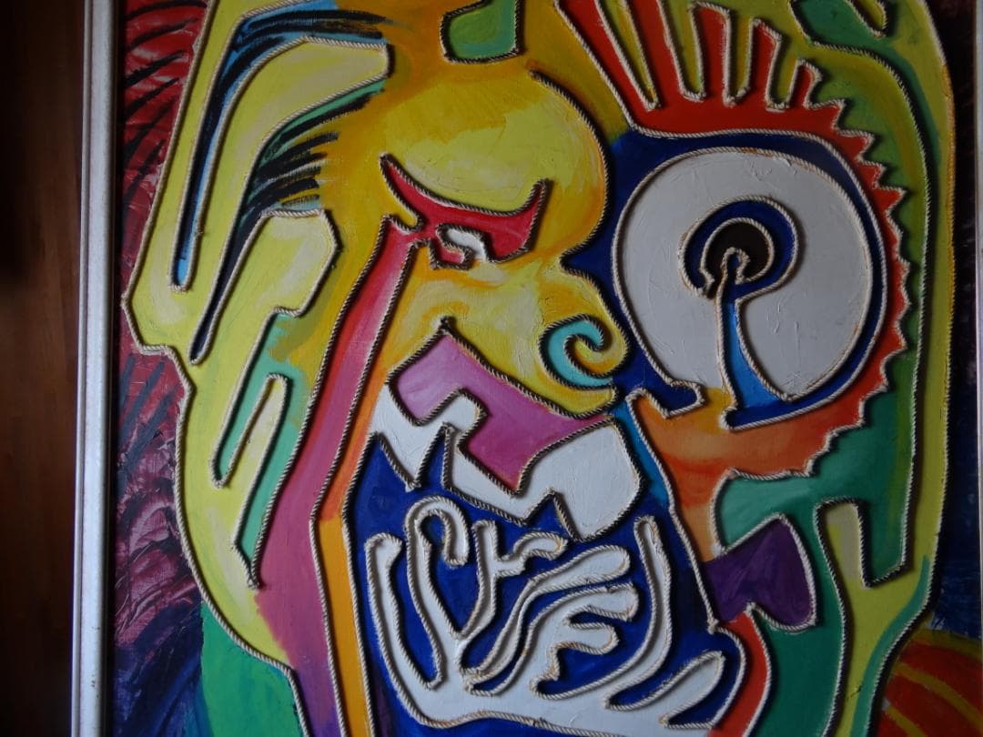 60号油彩【Explosion of the frustration溜飲嘔吐】