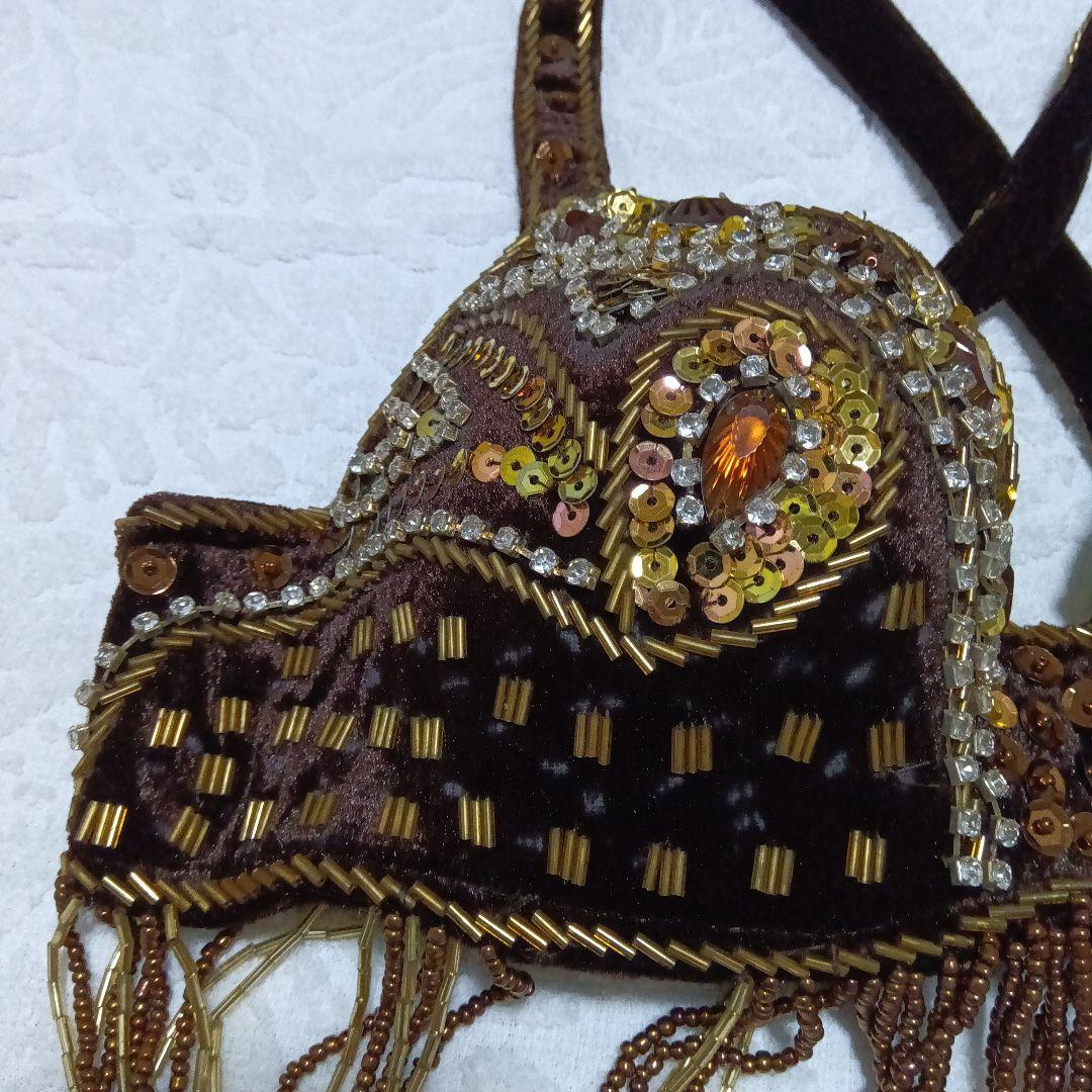 ベリーダンス　衣装　4点セット（ブラ・スカート・アーム・チョーカー）