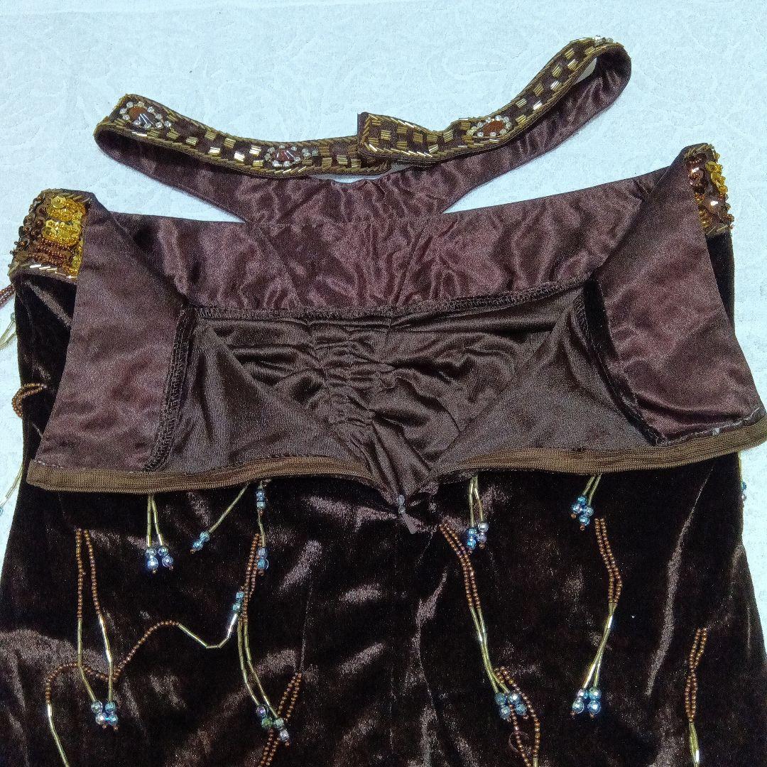 ベリーダンス　衣装　4点セット（ブラ・スカート・アーム・チョーカー）