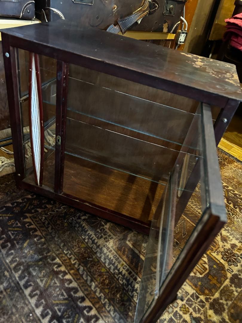 アンティーク　古いガラスケース　ショーケース