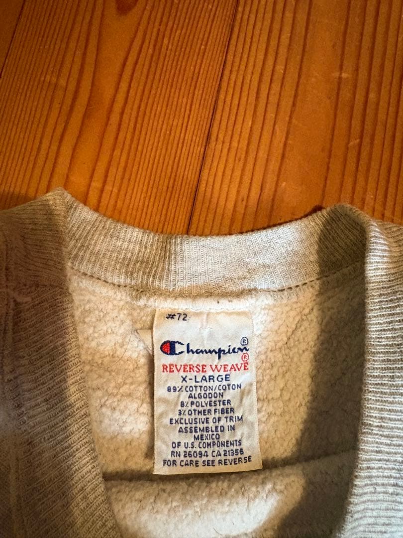 champion スウェット　reverse wave 赤タグ