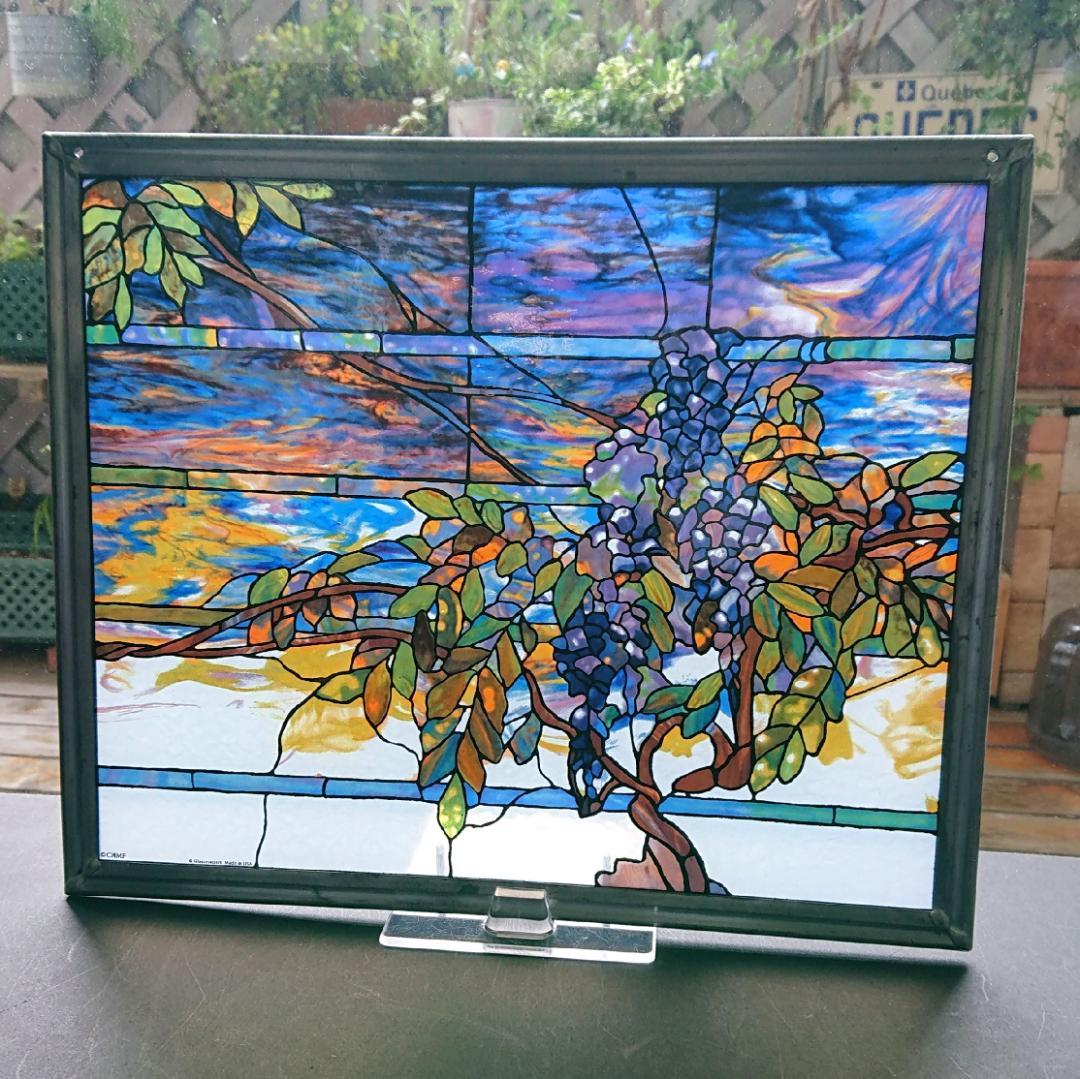 ルイスCティファニー ステンドグラス Transom藤の欄間グラスマスターズ社