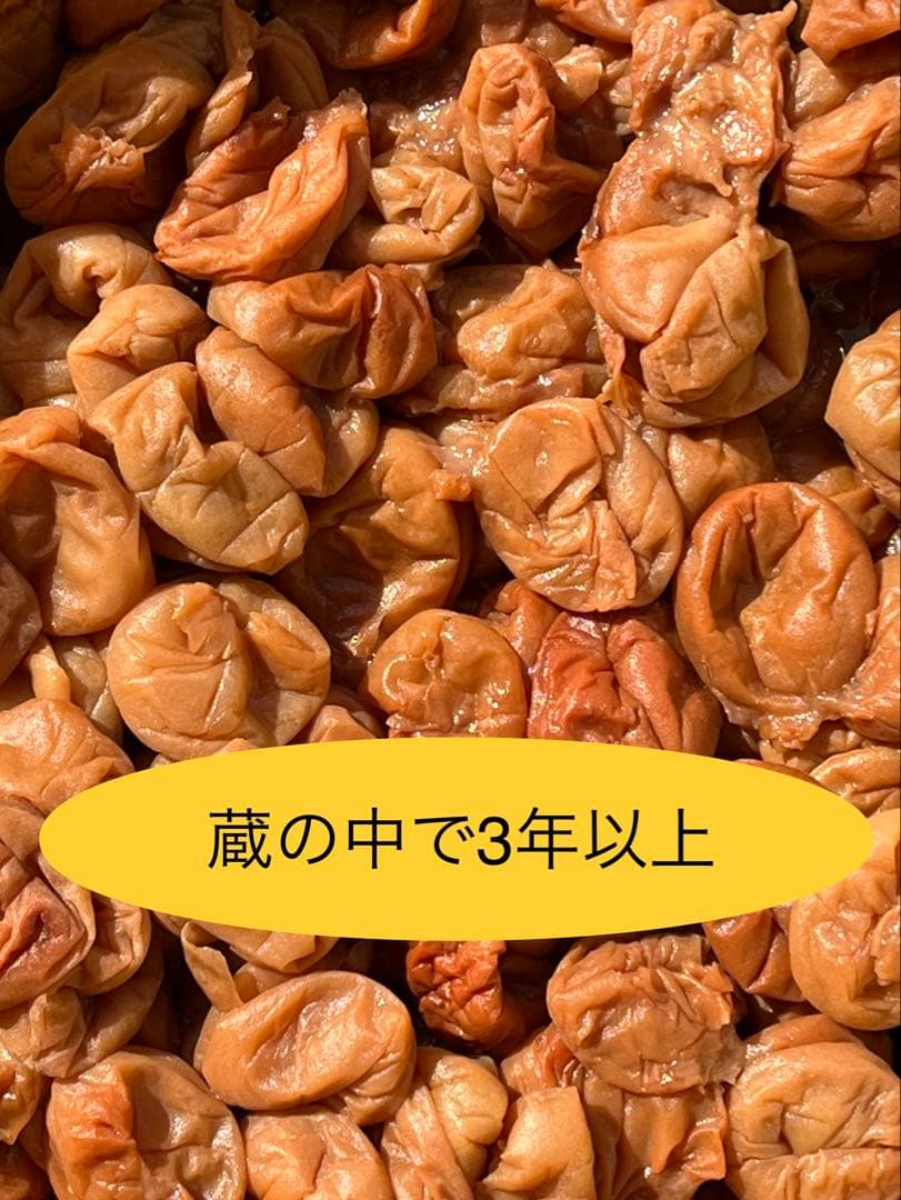 3年蔵出し熟成梅干 種抜き白干し　無選別　無添加　10kg入り