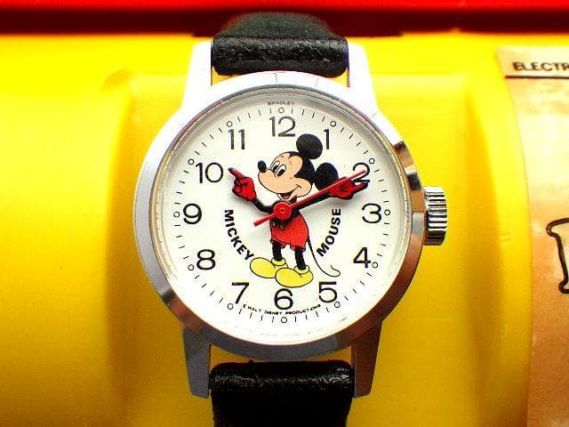 【限定値下】激レア★箱付【1970年代】ディズニー ミッキーマウス 手巻き腕時計