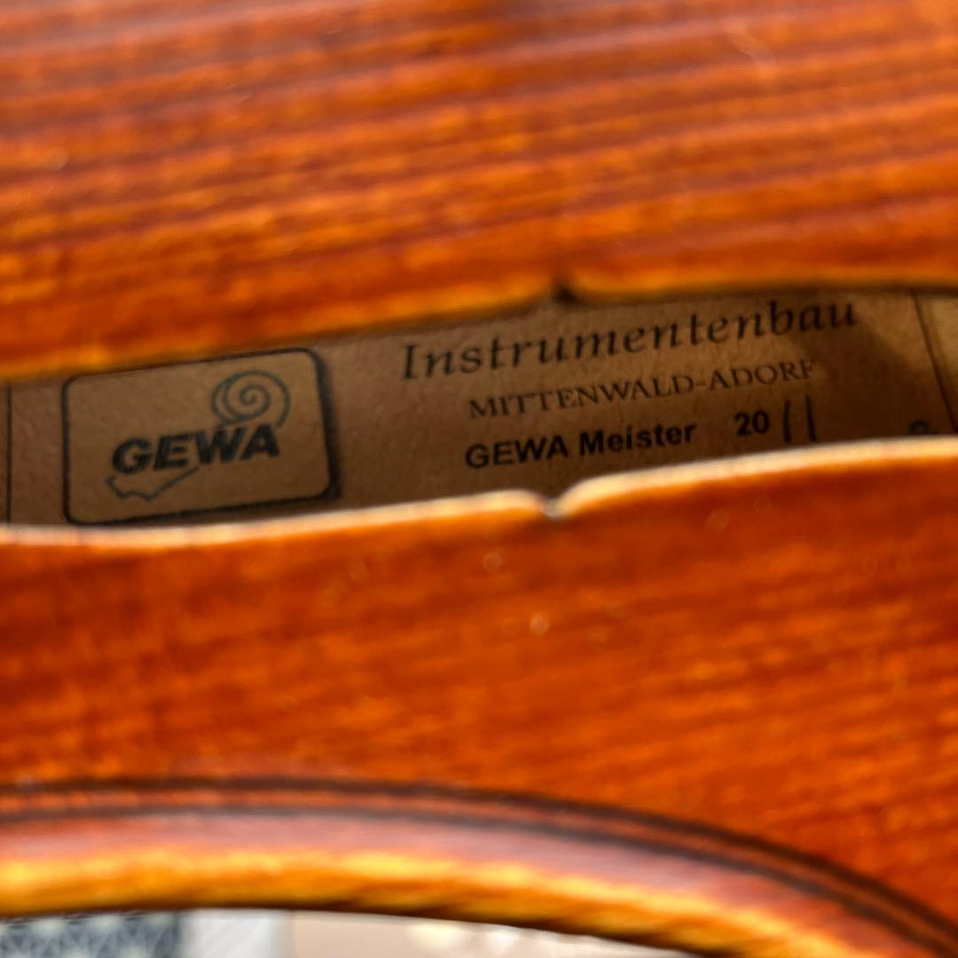 GEWA Meister 2011　マイスター　バイオリン 4/4 一枚板 虎目