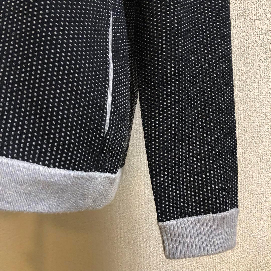 デサントゴルフ ダブルジャカードセーター ジャケット グレー Oサイズ