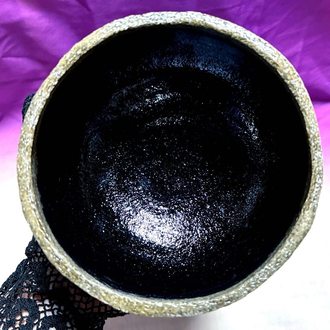 【茶盌】光悦✨黒楽 『時雨』桂窯✨作者：伊藤 桂楽