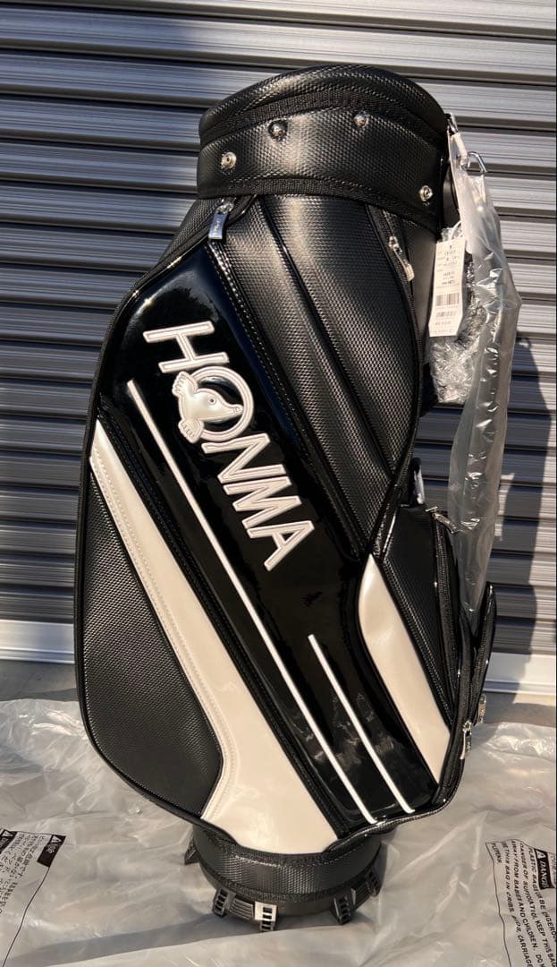 HONMA キャディバッグ ブラック/ホワイト