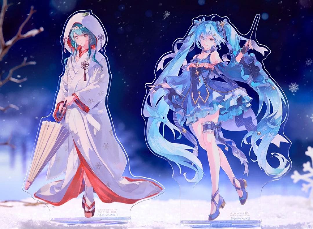 一番くじ 雪ミク HatsuneMiku ビックアクリルスタンド コンプ