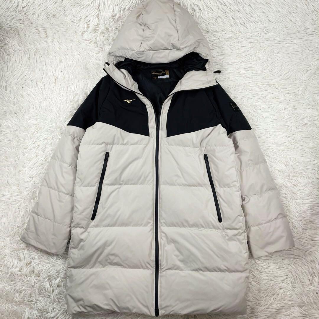 近現行モデル　24AW MIZUNO PRO ダウンコート　Ｌ　ブレスサーモ