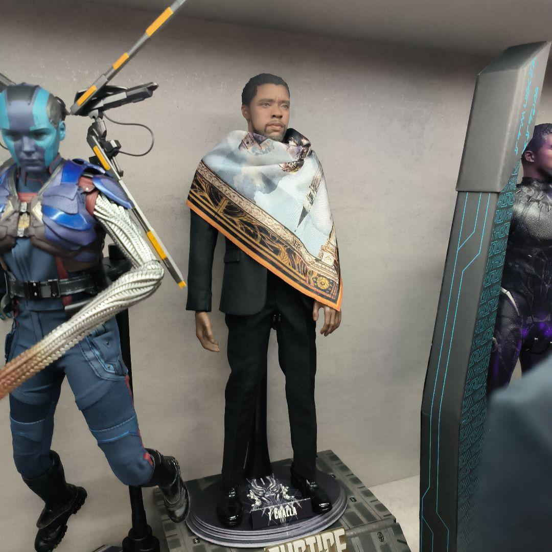 アメコミフィギュア T'Challa カスタム スカーフ姿 ブラックパンサー