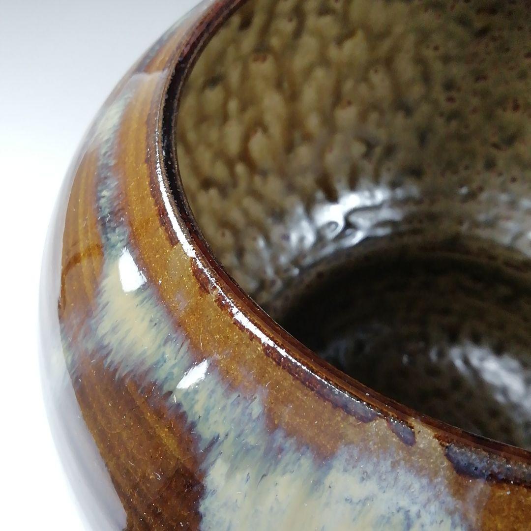 Ｗ１５４　水指　『高取焼』『箪瓢水指』『高取喜恵 造』　共箱　茶道具