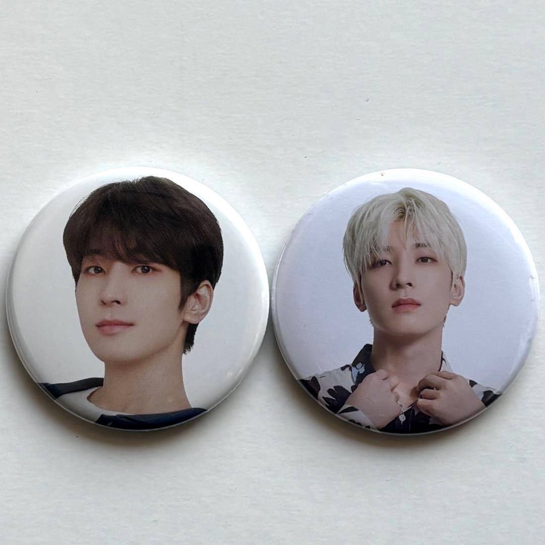 seventeen 缶バッジ　anan ウォヌ　ミンギュ　セブチカフェ　ソウル