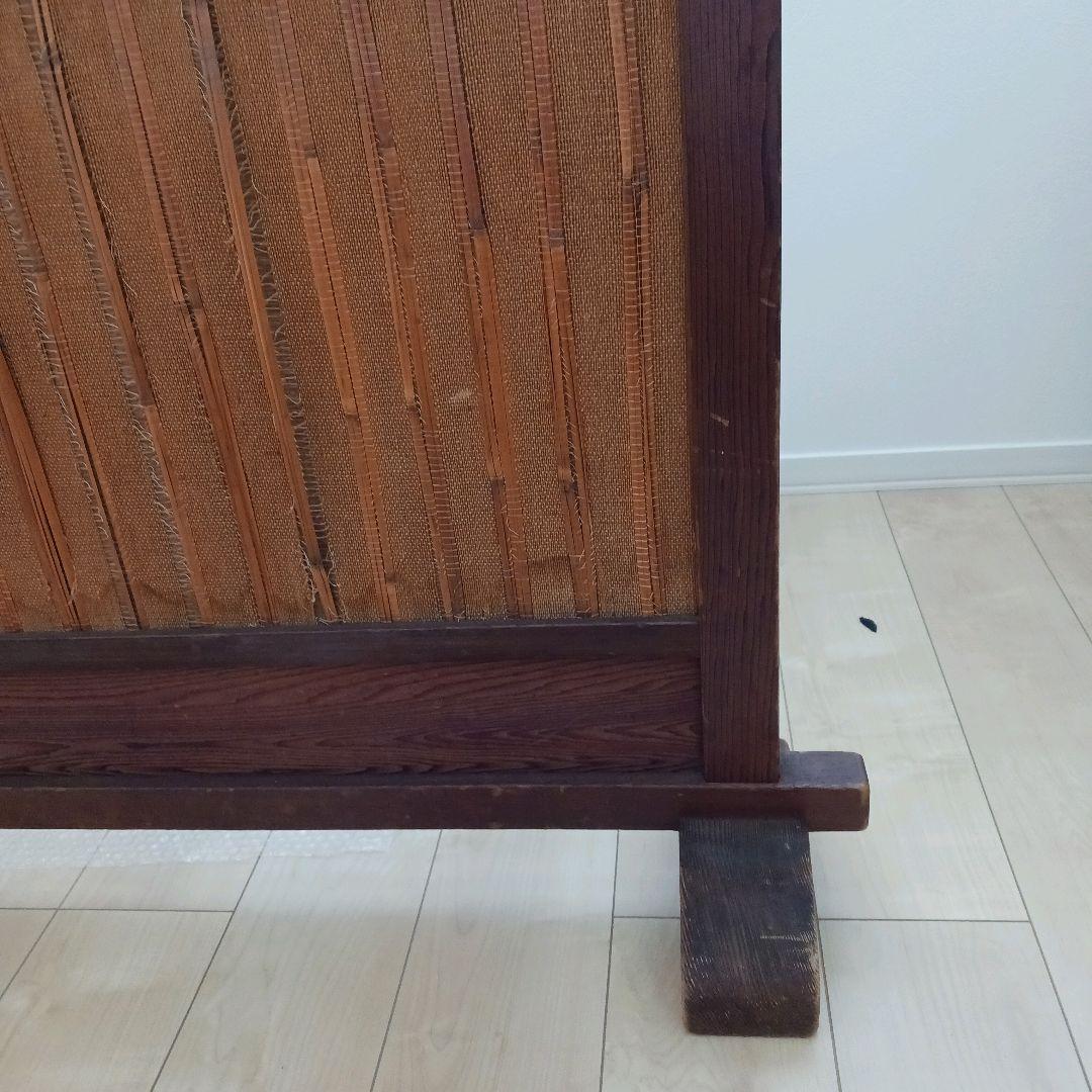 うぅさん専用　天然木の重厚感◎昭和レトロ衝立インテリア